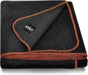 Large Military Wool Blanket - Warm & Thick Emergency Survival Blanket Great for Camping, Outdoors, Sports Events, Picnics, 4.5 lbs, 64" x 88" (Charcoal)