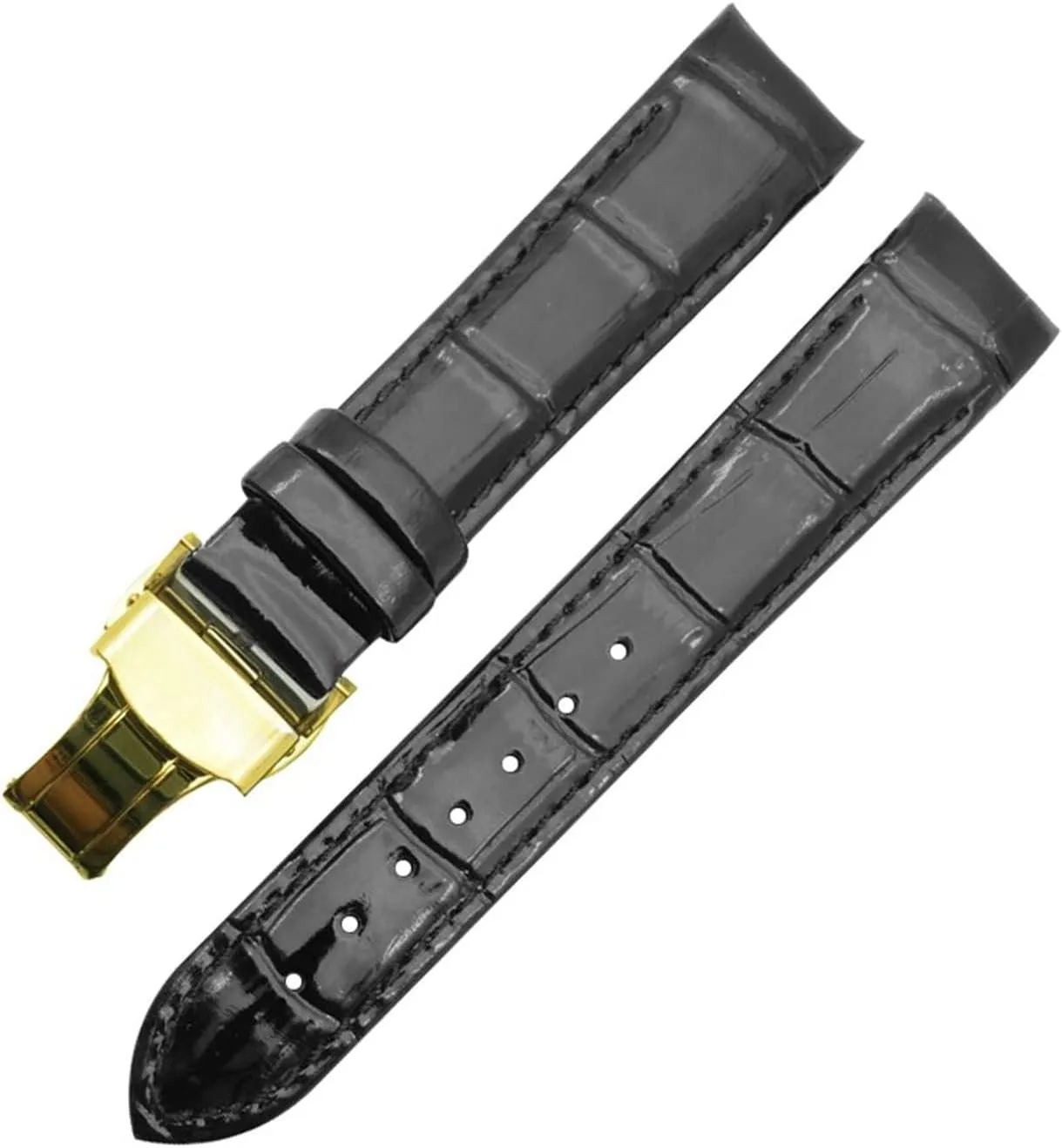 Leather Watch Bands Strap and Folding Clasp 18mm Compatible with Tissot T035210A T035207 Women Watch Watchband DIY Replace Lasting