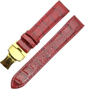 Leather Watch Bands Strap and Folding Clasp 18mm Compatible with Tissot T035210A T035207 Women Watch Watchband DIY Replace Lasting