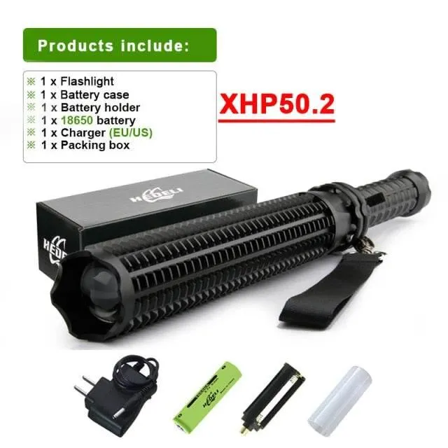 LED Tactical Baseball Bat - Self-Defense Flashlight Tool