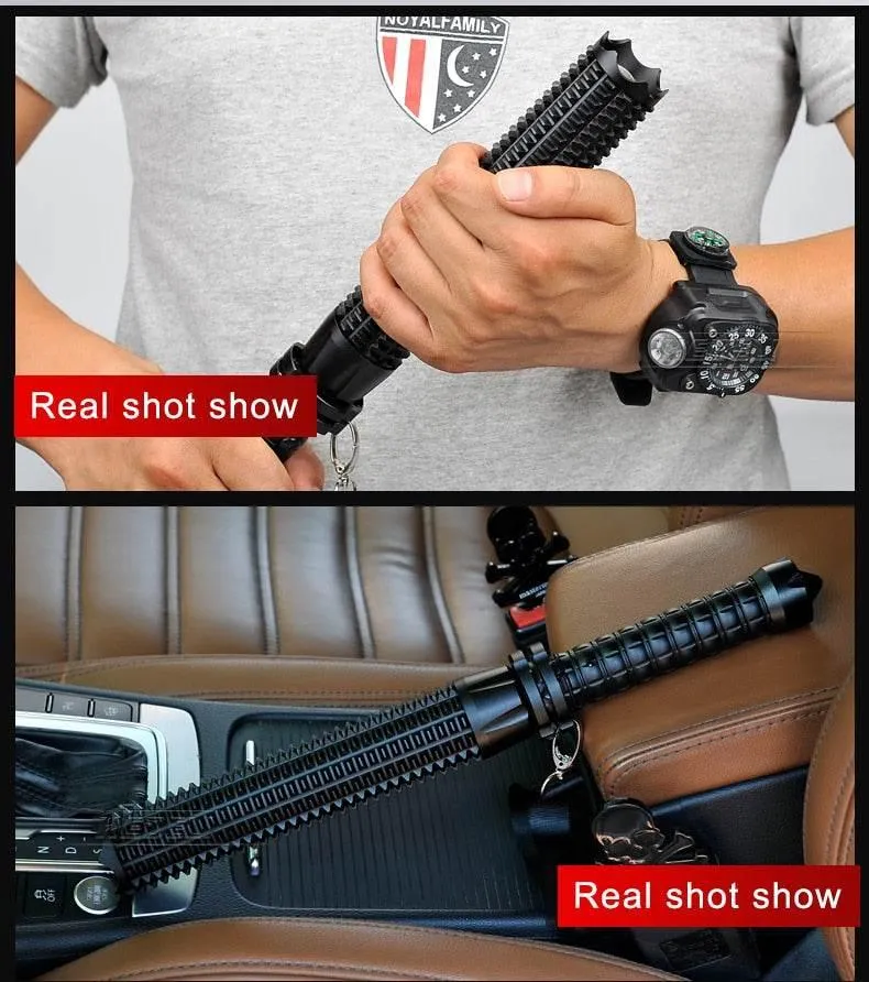 LED Tactical Baseball Bat - Self-Defense Flashlight Tool