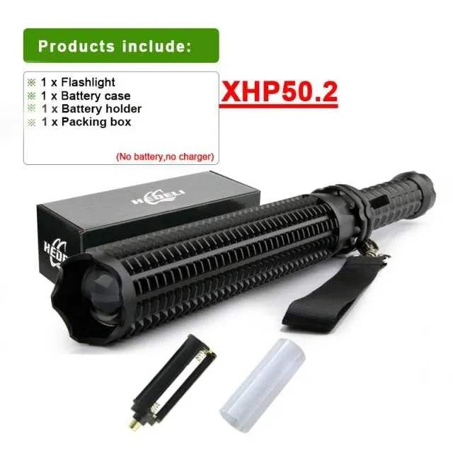 LED Tactical Baseball Bat - Self-Defense Flashlight Tool