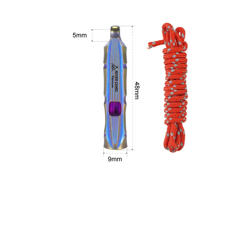 Lightweight Portable Sounding Lanyard Whistle Life Saving Survival  High Frequency Whistle