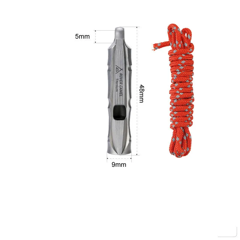 Lightweight Portable Sounding Lanyard Whistle Life Saving Survival  High Frequency Whistle
