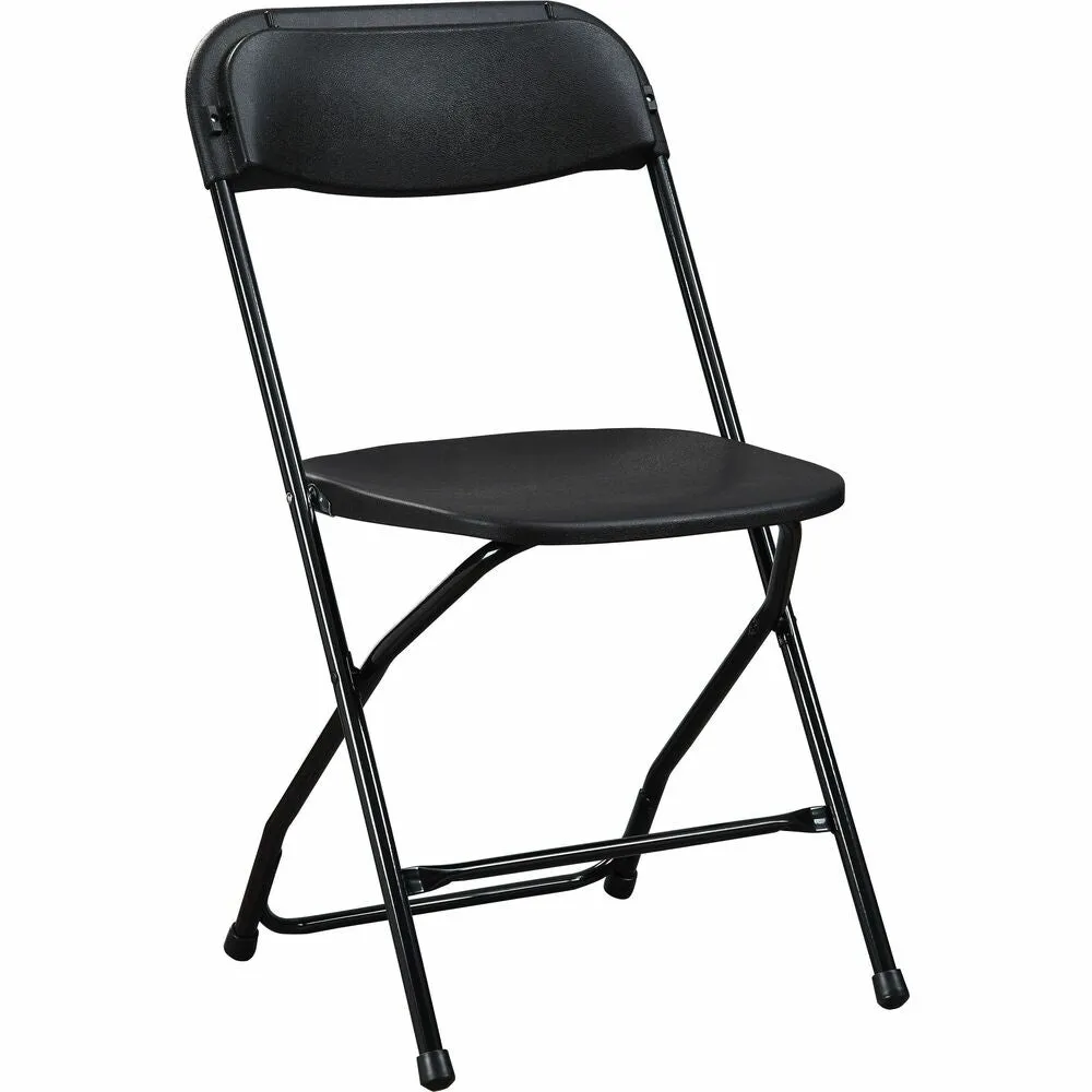 Lorell Chair, Folding, 17"Wx17-3/4"Lx31-1/2"H, 4/CT, Black
