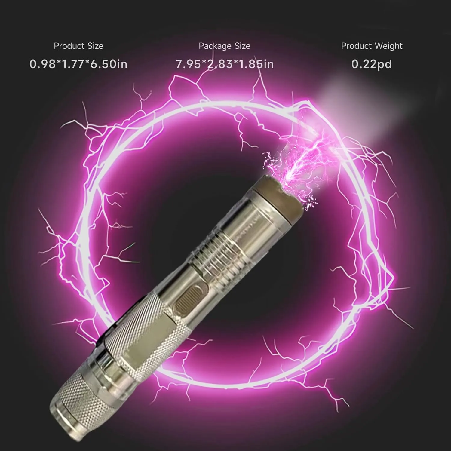 M1 Stun Gun Ultrapowerful Rechargeable for Men Women for Car & Self Defense Tactical Flashlight for Person Safety(White)