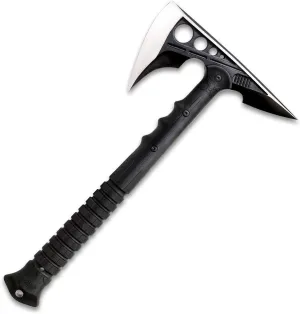 M48 Destroyer Tactical Tomahawk – Cast Stainless Steel Axe Head with Black Oxide Coating and Satin Finish, Injection Molded Handle – Sturdy, Reliable Tool to Tackle All Tasks - 16” Overall