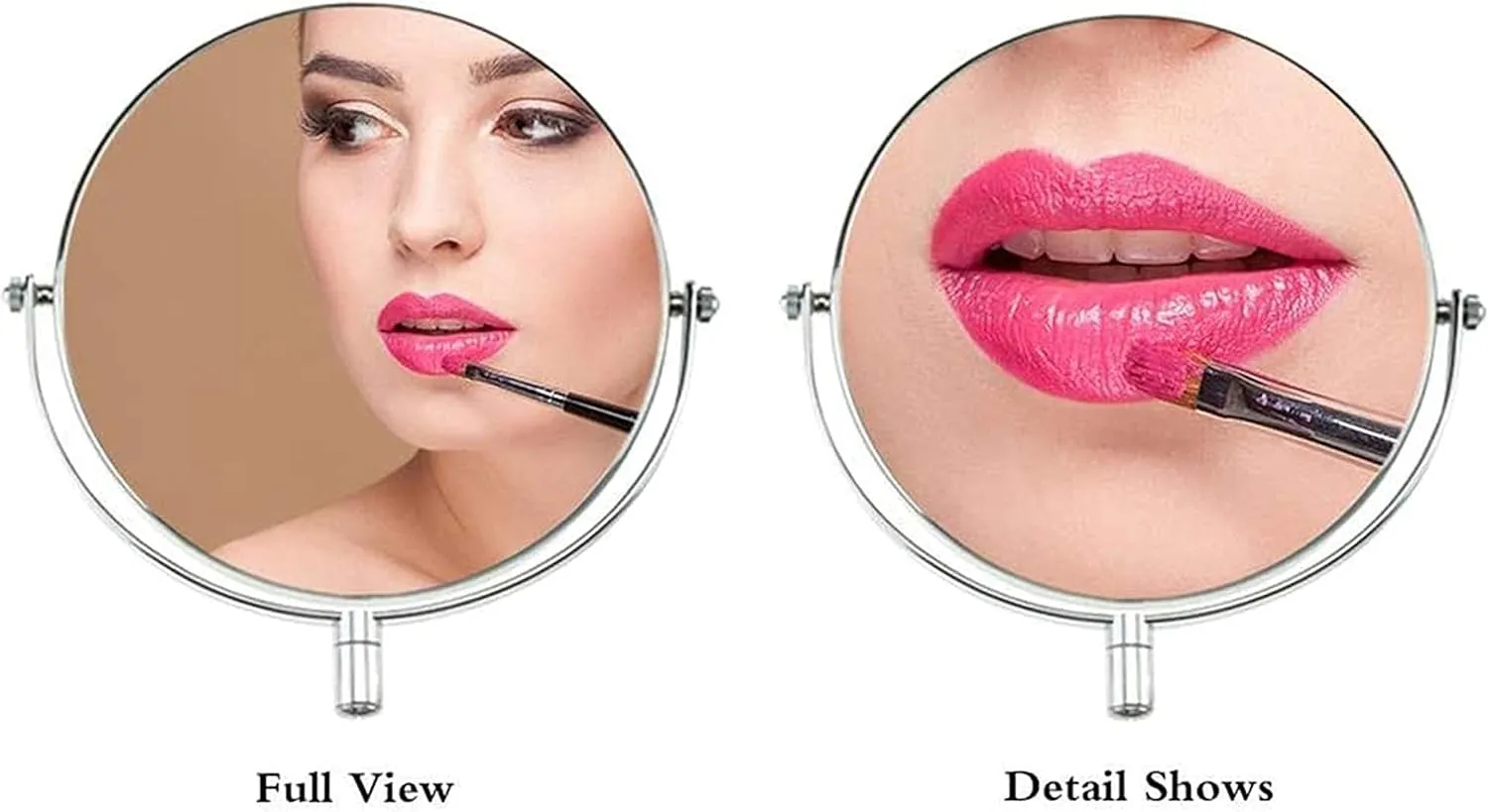 Makeup Mirror Swivel Extendable Bathroom Mirror Double Sided Cosmetic Vanity Mirror 3X Magnification Folding Round Sabeauty Mirror Shaving in Bedroom or Bathroom/Meta