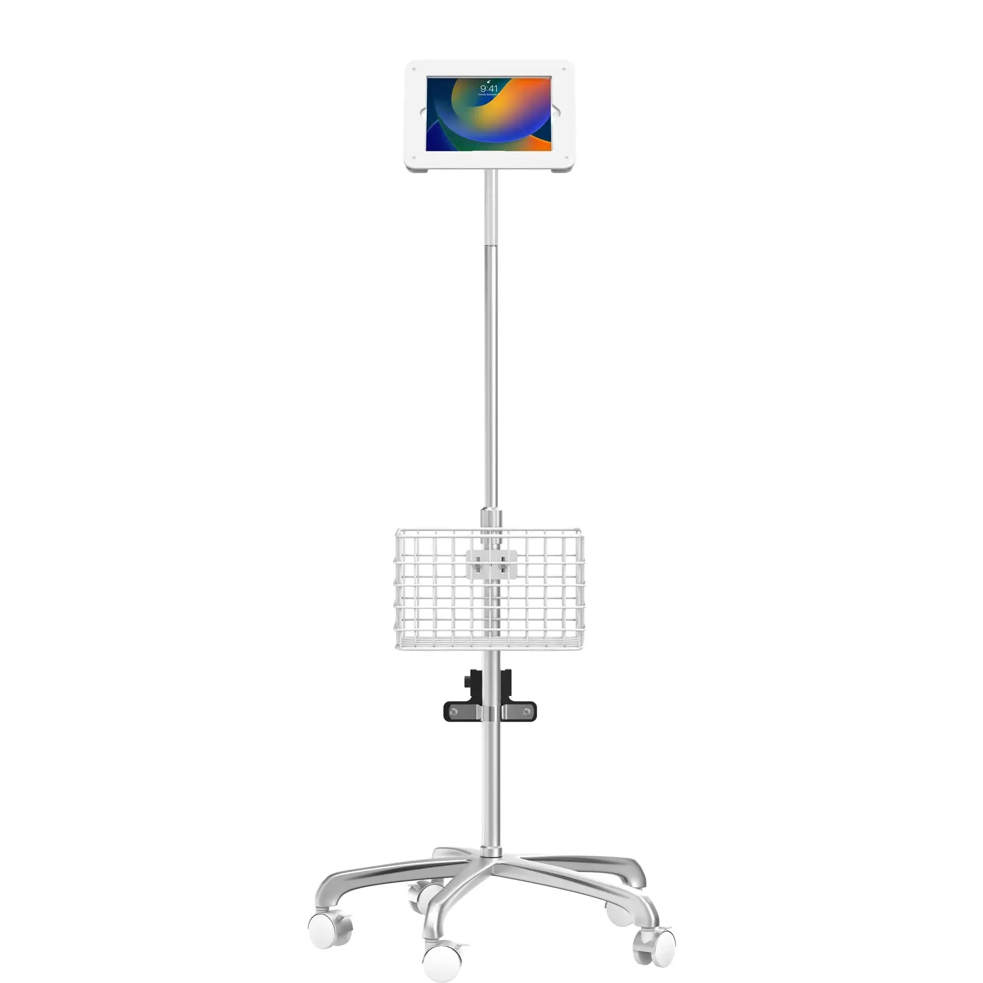 Medical Rolling Cart with Articulating Arm & Accessories