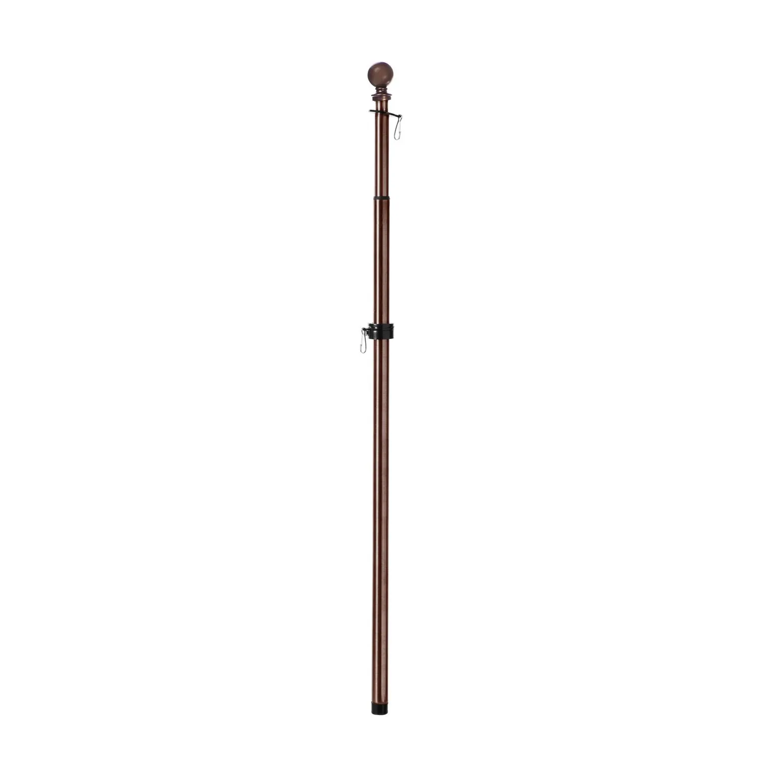 Metal Extendable House Flag Pole, Bronze,20114