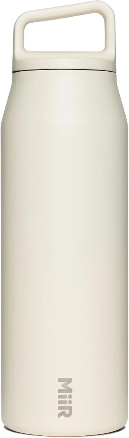 MiiR Wide Mouth Water Bottle - 32oz Insulated Water Bottle in Stainless Steel with Double Wall Vacuum Insulation, Leakproof Design, Keeps Drinks Hot or Cold