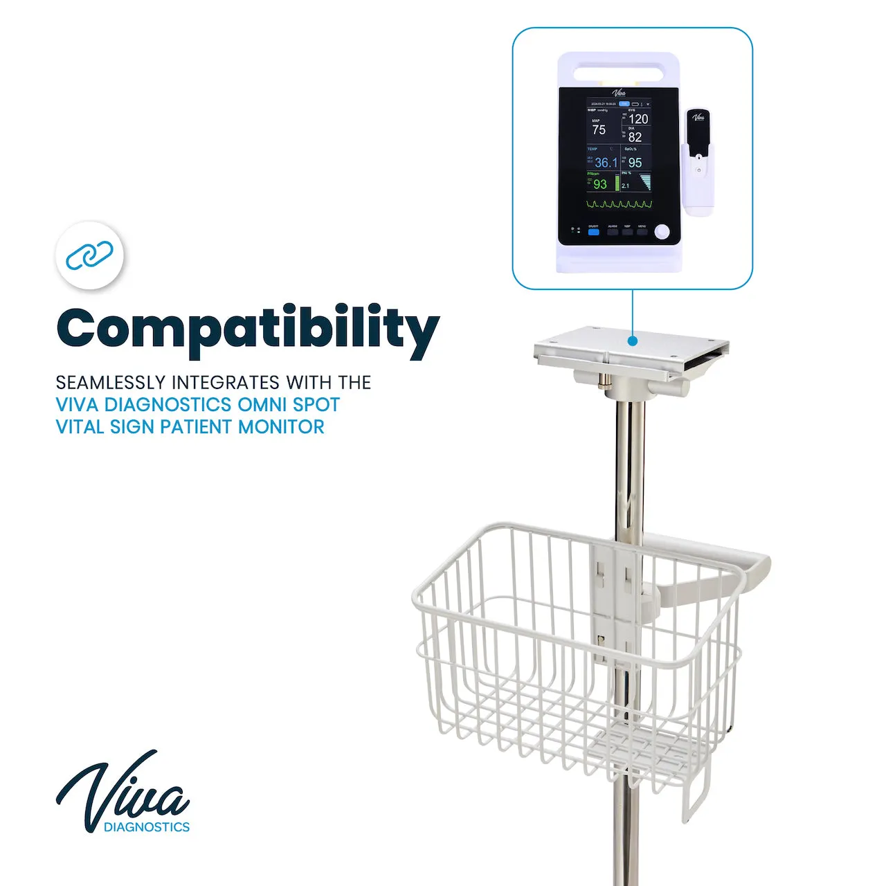 Mobile Stand for Omni Vital Signs Monitor