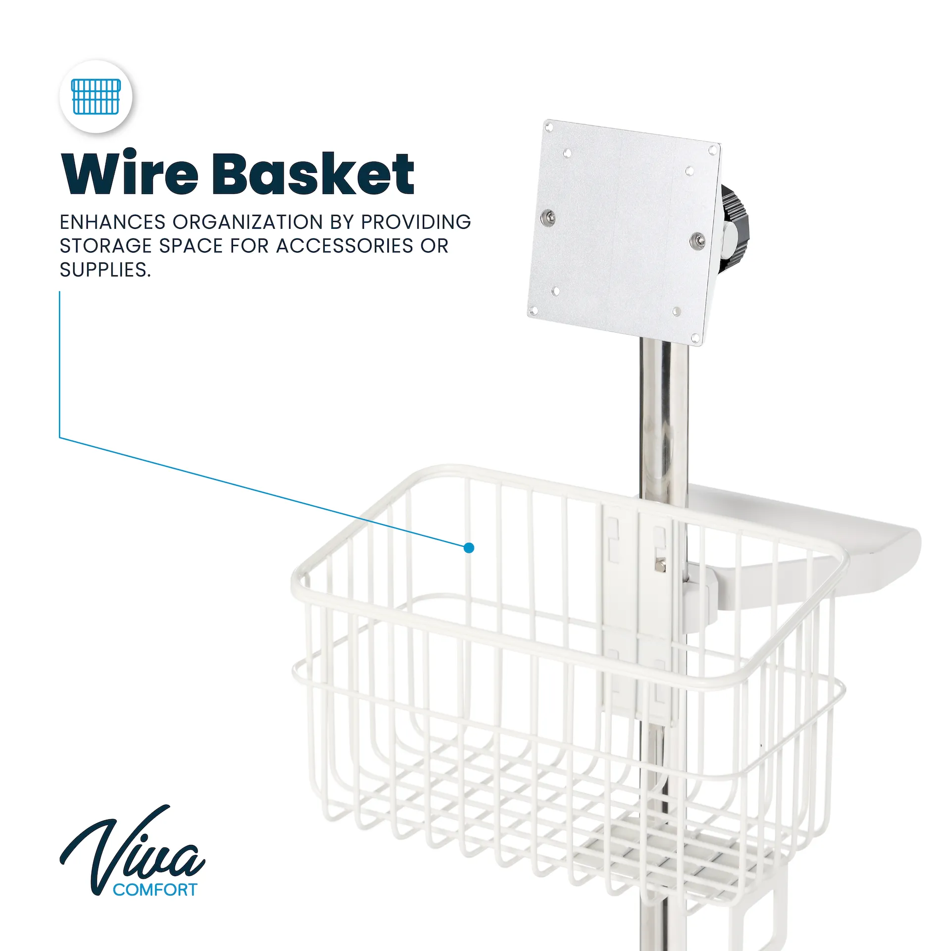 Mobile Stand for Welch Allyn 4400 & Connex Spot Monitor