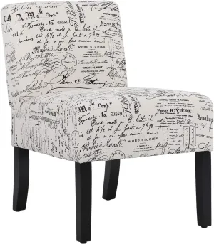 Modern Fabric Living Room Chairs with Solid Wood Legs Home Furniture (1, White)