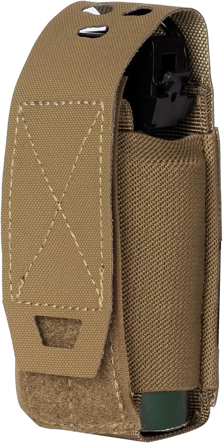 Molle Flashlight Holder Magazine Pouch Tactical Pouches Multiuse Portable Tool Pouches Flashbang Pouch for Duty Belt Backpack 500D Nylon