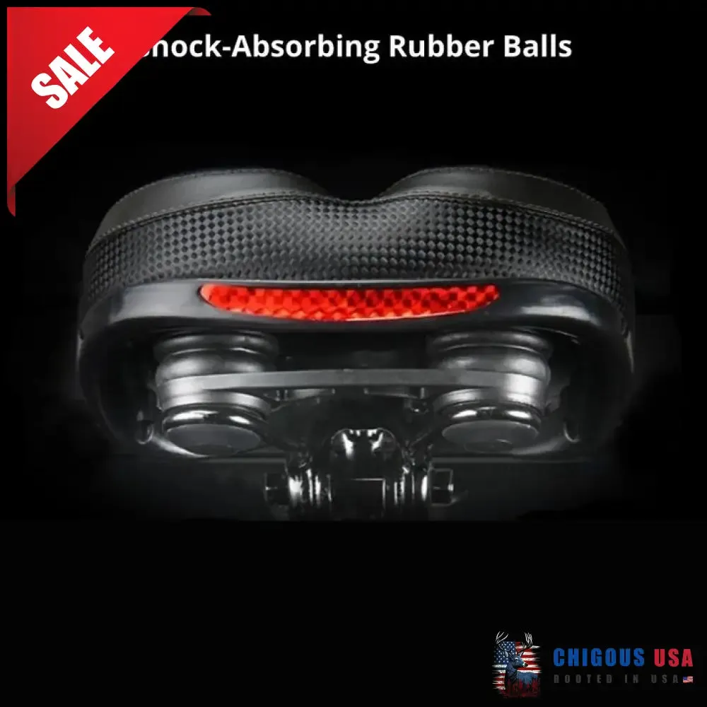 Most Comfortable Bike Seat With Memory Foam Waterproof Bike Saddle Universal Fit Shock Absorbing With Reflective Band