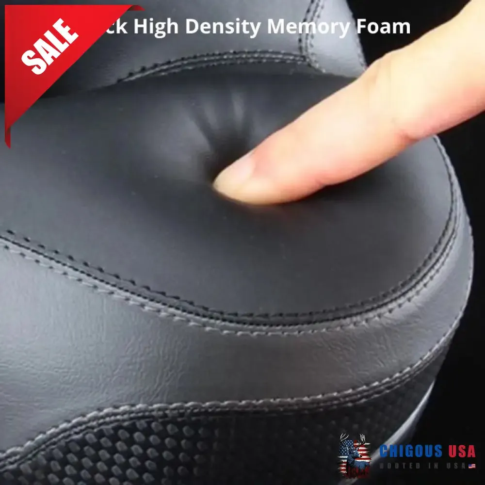 Most Comfortable Bike Seat With Memory Foam Waterproof Bike Saddle Universal Fit Shock Absorbing With Reflective Band