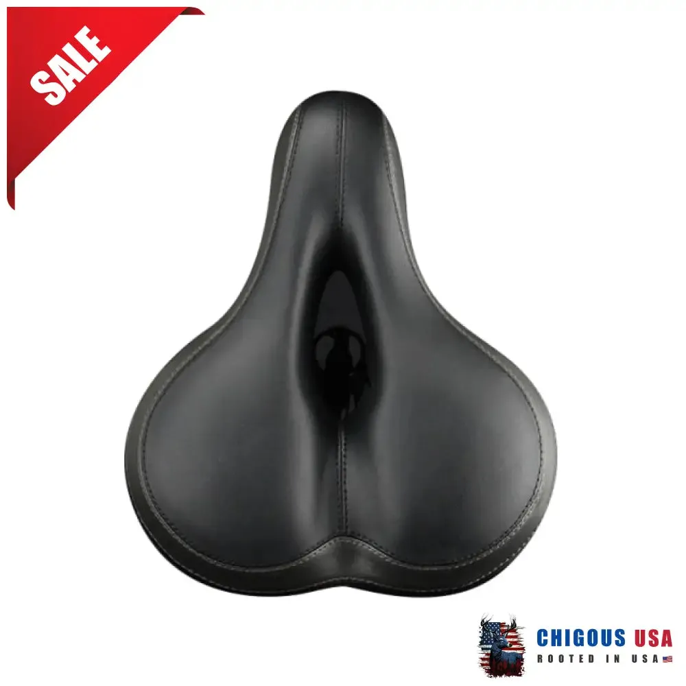 Most Comfortable Bike Seat With Memory Foam Waterproof Bike Saddle Universal Fit Shock Absorbing With Reflective Band