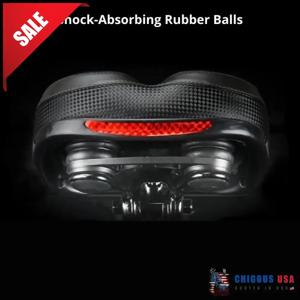 Most Comfortable Bike Seat With Memory Foam Waterproof Bike Saddle Universal Fit Shock Absorbing With Reflective Band