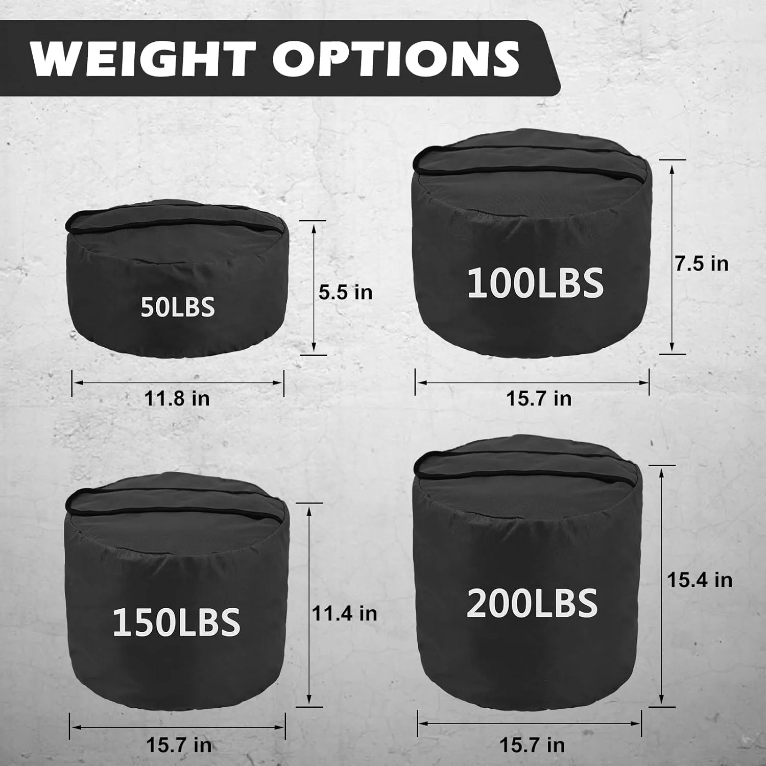 NAIZEA Training Sandbag, Heavy Duty Workout Sandbags Fitness Weights Sandbags for Training, Fitness, Lifting, Cross-Training Workouts, Exercise and Military Conditioning