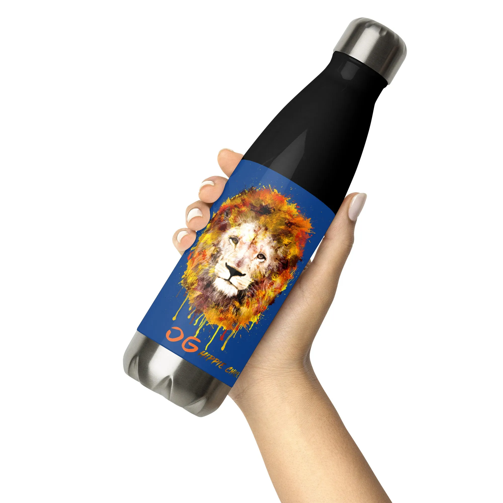 Navy Stainless Steel Water Bottle
