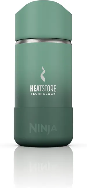 Ninja, Travel Mug, Sip Perfect 12oz, Brings Hot Drinks to Sippable Temperature in Minutes, Stainless Steel, Leak Proof, Dishwasher Safe, Metal Insulated Tumbler, Green, DW1203GN