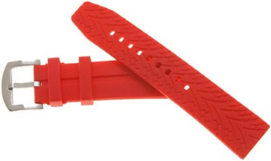 Offshore Tactical Diving Reversible Silicon Dive Strap Red 24mm, 125/80