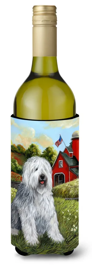 Old English Sheepdog Heaven Wine Bottle Hugger PPP3119LITERK