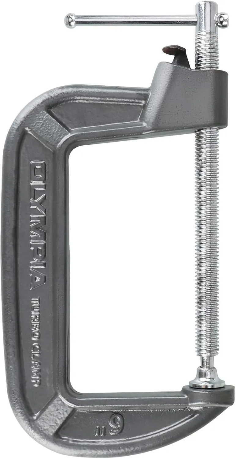 Olympia Tools 6x3-1/2In Turbo Clamp, C-Clamp, 38-152
