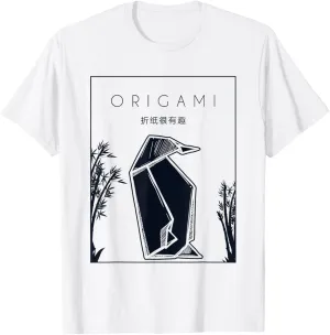 Origami Chinese Hanzi Folding Owl Paper Crane Master Origami T-Shirt