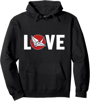 Origami Love Paper Crane Folding Owl Master Origami Pullover Hoodie