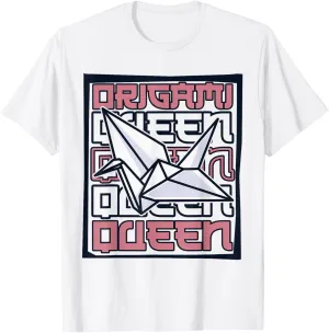 Origami Queen Folding Owl Paper Crane Master Origami T-Shirt