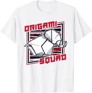 Origami Squad Folding Owl Paper Crane Master Origami T-Shirt