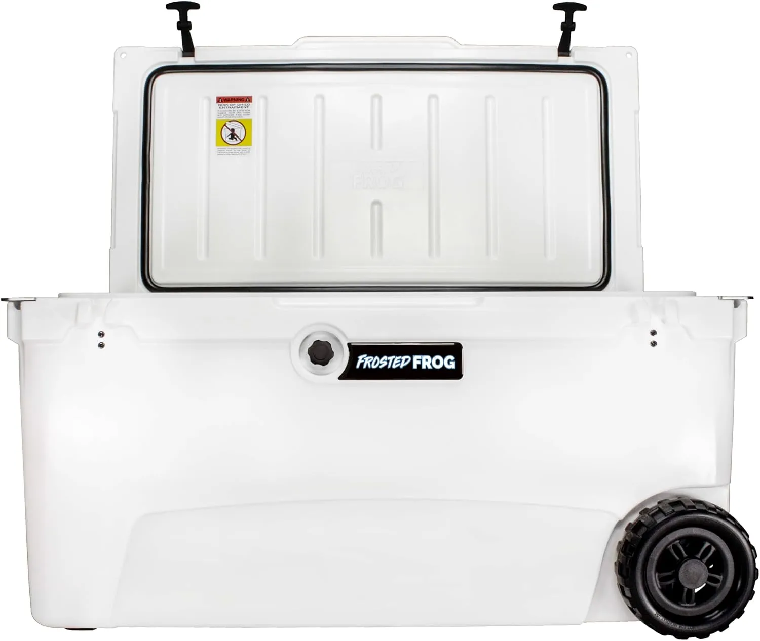 Original 110 Quart Ice Chest Heavy Duty High Performance Roto-Molded Commercial Grade Insulated Cooler with Wheels