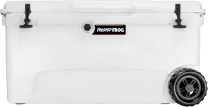 Original 110 Quart Ice Chest Heavy Duty High Performance Roto-Molded Commercial Grade Insulated Cooler with Wheels