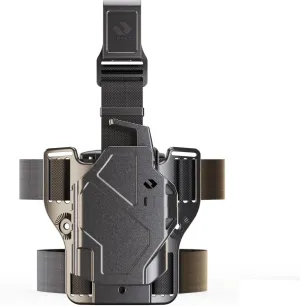 Orpaz Delta G34 Light Bearing Holster Compatible with Glock 34 Holster with Light, Level II Modular Flashlight Adapter and Innovative Flashlight Protector Cap - Unisex