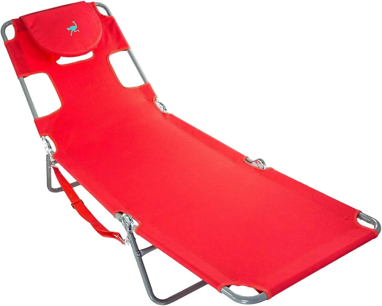 Ostrich Chaise Lounge Folding Portable Sunbathing Poolside Beach Chair (2 Pack)