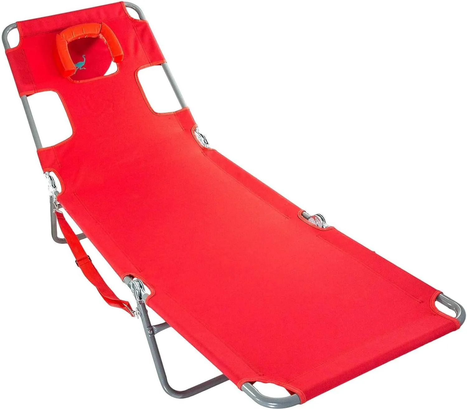 Ostrich Chaise Lounge Folding Portable Sunbathing Poolside Beach Chair (2 Pack)