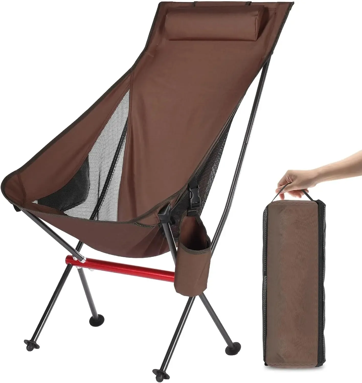 Outdoor Camping Ultralight Folding Chair Travel Chair Fishing BBQ Hiking Strong High Load 150kg Beach Oxford Cloth Fishing Chair