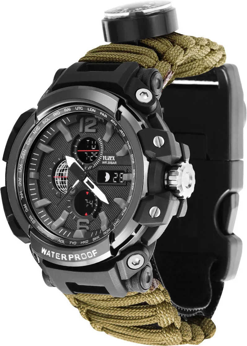 Outdoor Mountaineering, Travel Depth Waterproof Watch