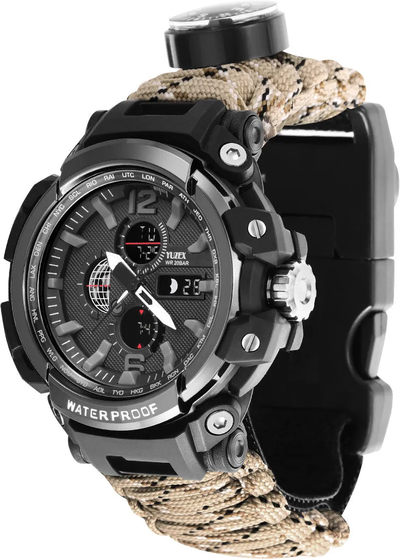 Outdoor Mountaineering, Travel Depth Waterproof Watch
