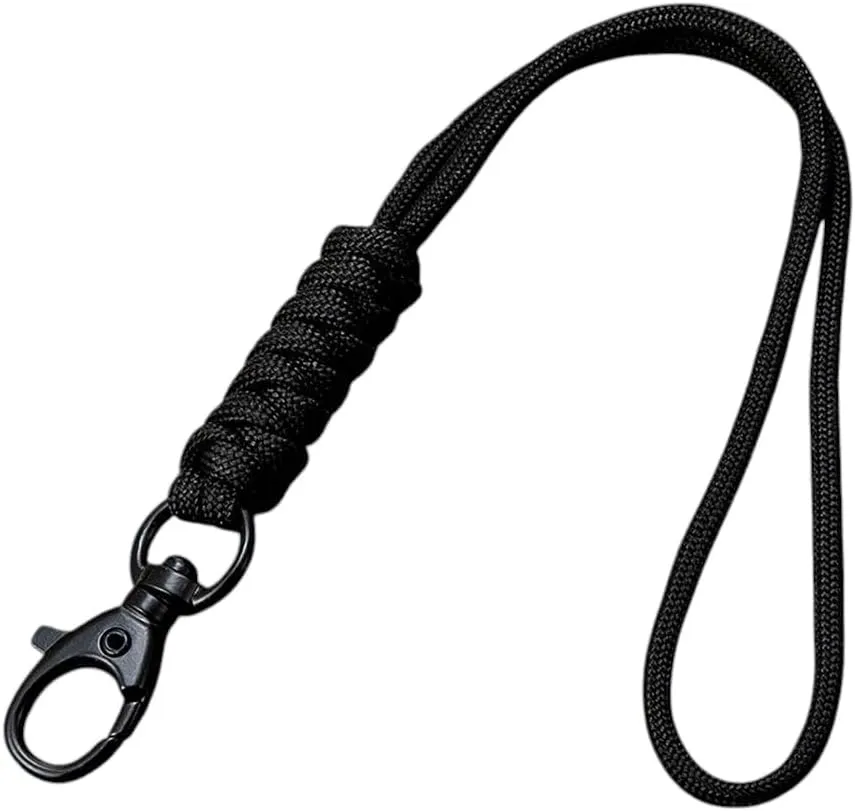Outdoor Rock Climbing Keychain Handmade Paracord Clip Buckle Keychains Tactical Survival Tool Carabiner Hook Cord