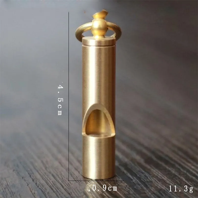 Outdoor Survival Vintage Judge's Brass Whistle