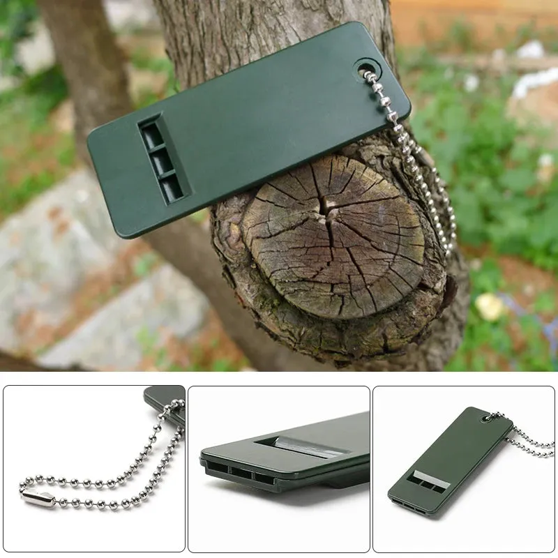 Outdoor survival whistle 3-Frequency Audio Whistle portable sentinel Safety Survival gadgets Camping Hiking Accessories Tool