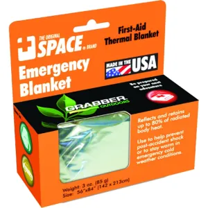 Outdoors The Original Space Brand Emergency Survival Blanket, Silver (Pack of 3)