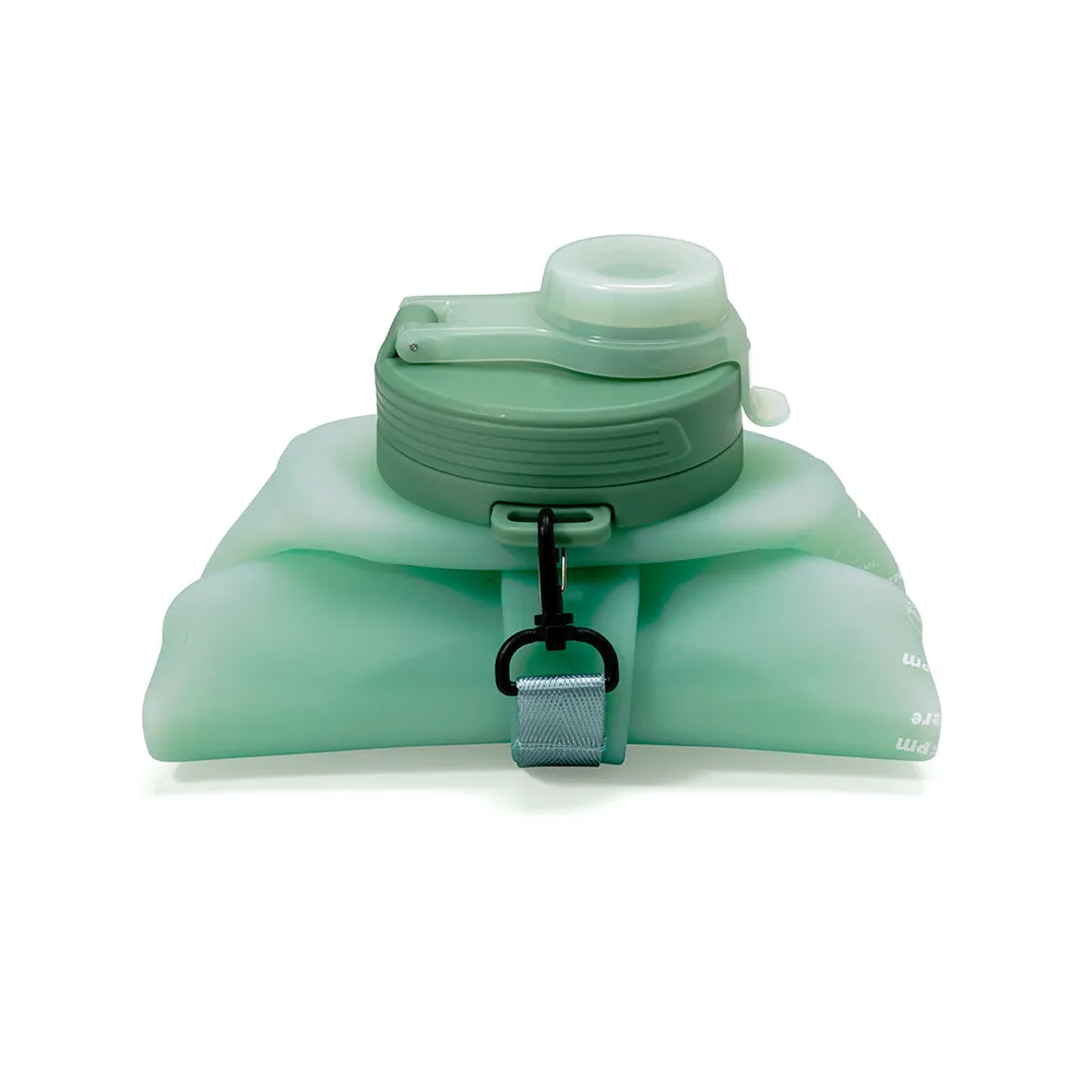 OVERSIZE SILICONE COLLAPSIBLE BOTTLE - SAGE