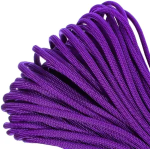 Paracord Planet 550lb Commercial Grade Paracord – 7 Strand Type III Nylon Parachute Cord Hanks for Hiking, Camping, and Fishing – 30  Colors and Lengths of 50' and 100'