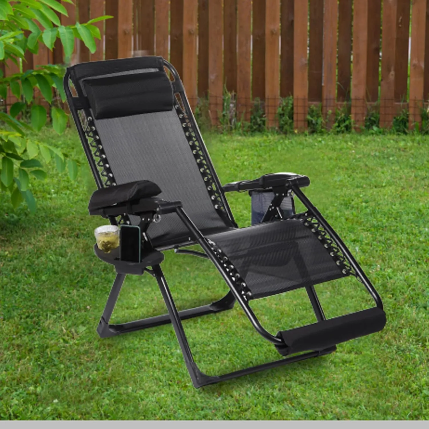 PATIKIL Gravity Chair Replacement Fabric, Anti-Gravity Chair Cloth Recliners Repair Tool for Patio Camping Outdoor, Black