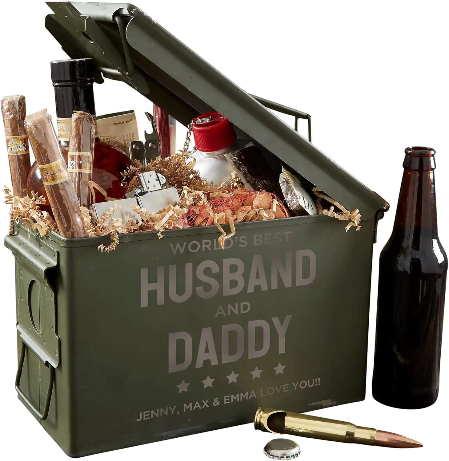Personalization Universe World's Best Man Personalized Ammo Box