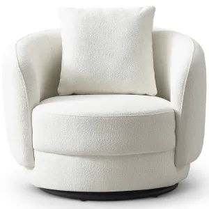 Perth Beige Boucle Lounge Chair